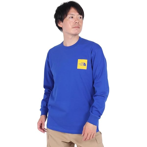 新品　THE NORTH FACE 長袖カットソー ブルー Amazon | THE NORTH FACE(ザノースフェイス) 長袖 カットソー